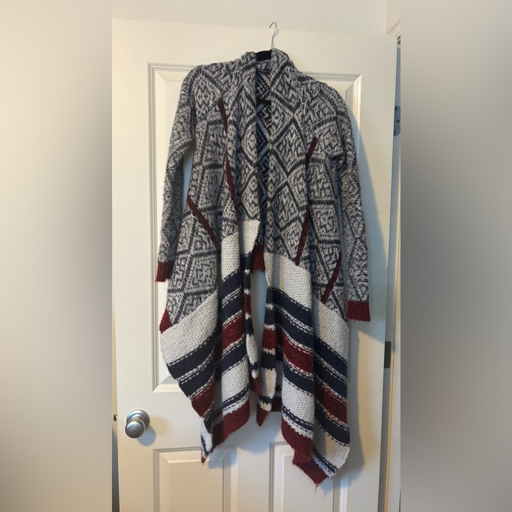 Wool Wrap Sweater - image 1
